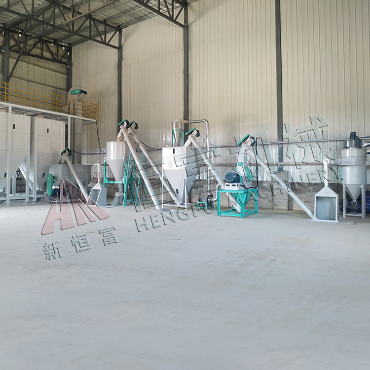 海（hǎi）南時產3-5噸水（shuǐ）滴型粉狀飼料機組