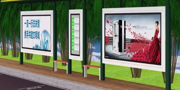 晉中市壽陽縣定製公交候車亭、站牌、垃圾箱等街具