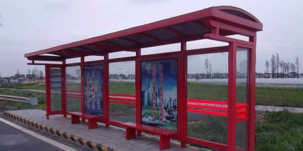 長治市長子縣定製公交候車亭、站牌、垃圾箱等街具