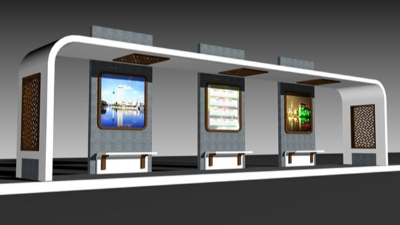 智能公交候（hòu）車亭