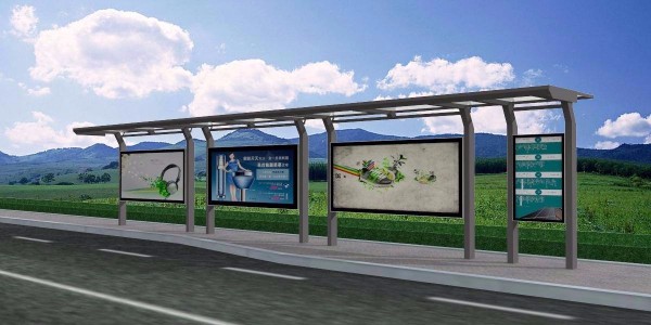 滄州市東光縣（xiàn）定製公交候車亭、站牌、垃圾箱等街具