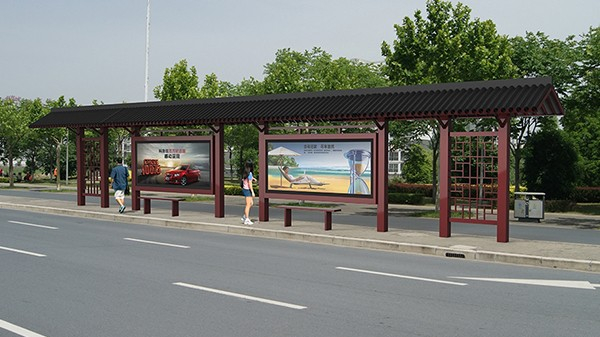 仿古(gǔ)公交候車亭 仿古公交候車亭