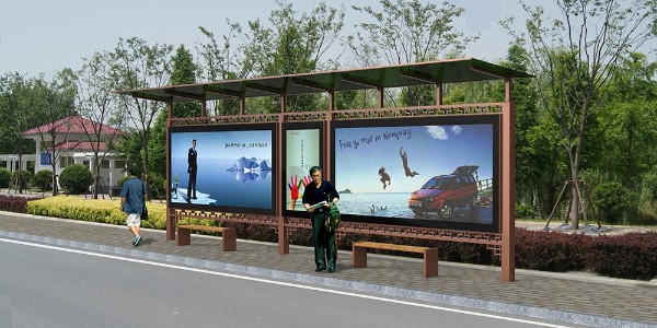 不（bú）鏽鋼（gāng）候車（chē）亭城市（shì）建設中的（de）首選候（hòu）車亭