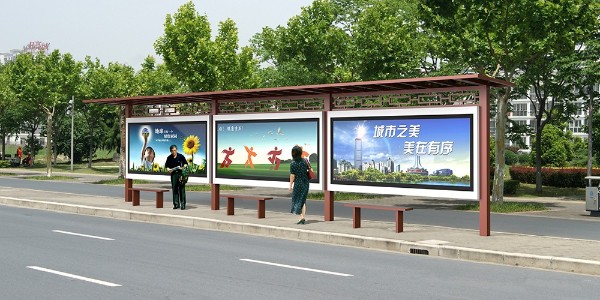 不（bú）鏽鋼候車亭燈箱安（ān）裝的技（jì）巧