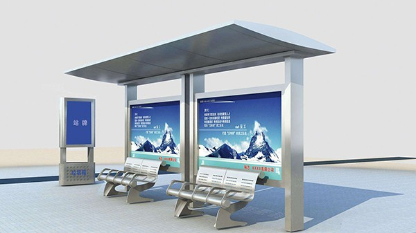 不鏽鋼公交候(hòu)車亭 不鏽鋼公交候車亭